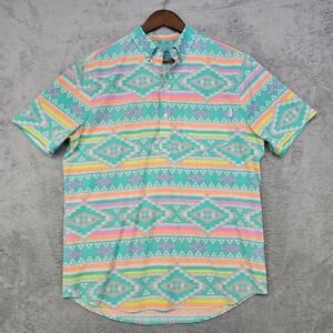 Chubbies The En‎ Fuegos Performance Polo Shirt Men's M Golf Beach Resort Cruise
